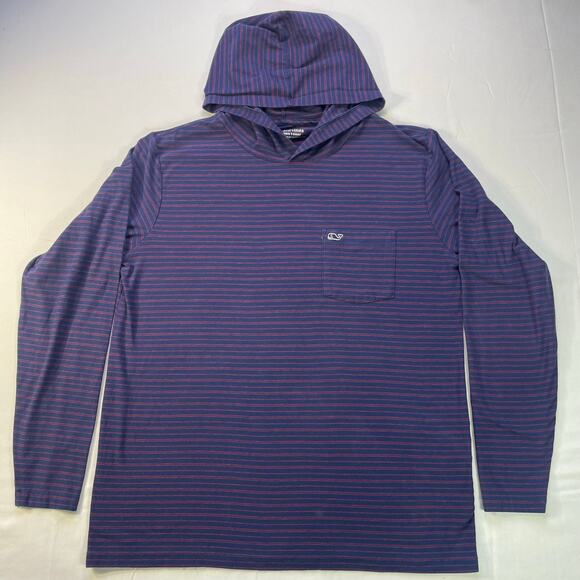 Vineyard Vines Mens Edgartown Long Sleeve Hooded T-Shirt Size Medium - Picture 1 of 7